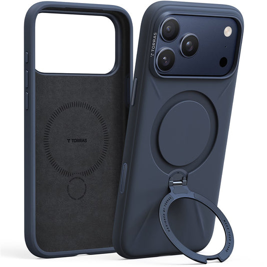 Θήκη MagSafe για Apple iPhone 17 Pro Max, Torras, QPRO Silicone, Μπλε