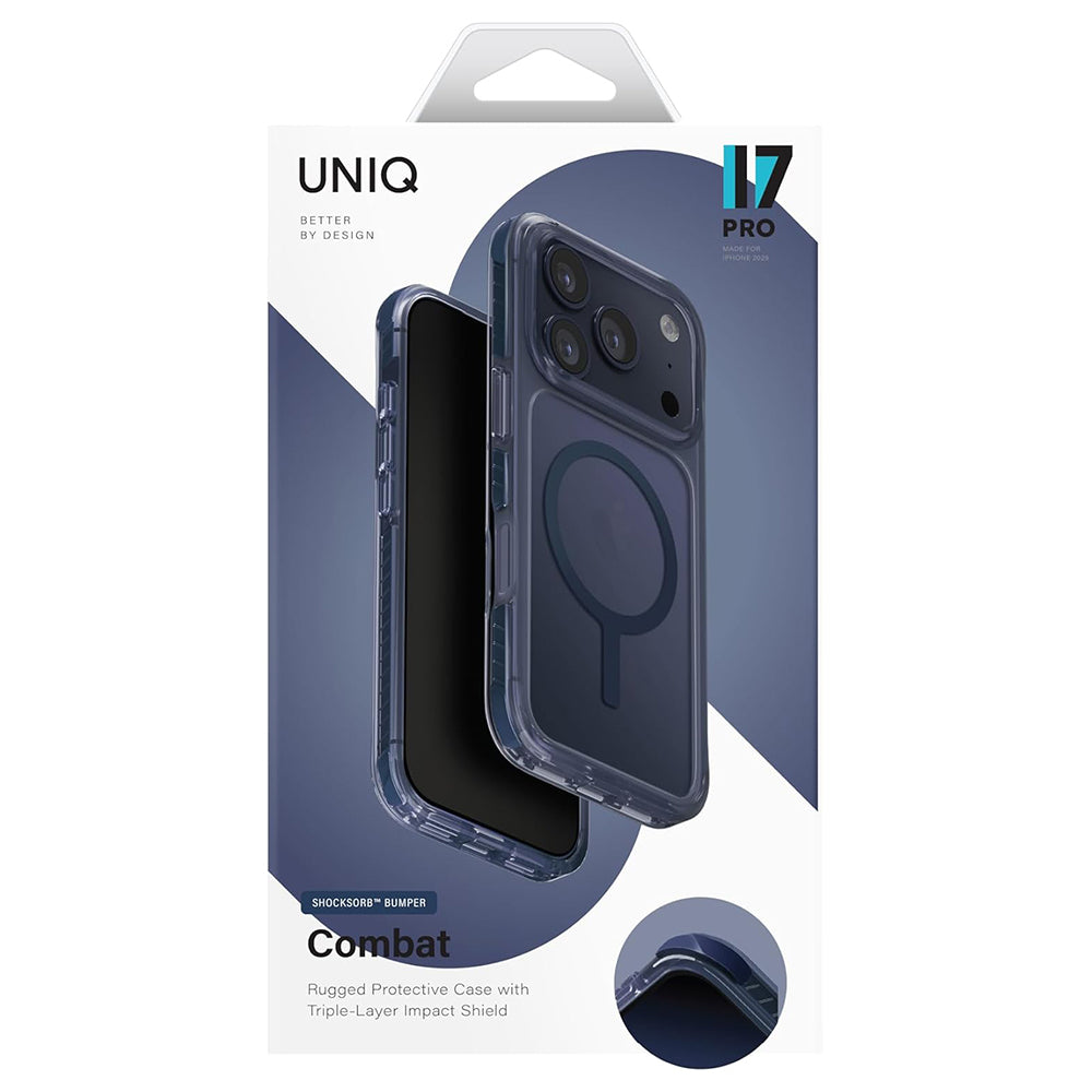 MagSafe Case for Apple iPhone 17 Pro Max, UNIQ, Combat MagClick, White