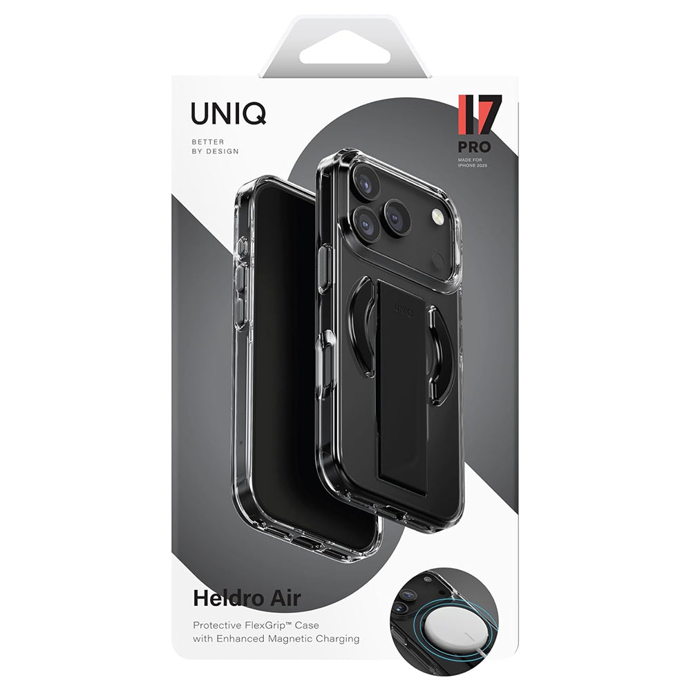 MagSafe Case for Apple iPhone 17 Pro Max, UNIQ, Heldro Air MagClick, Black