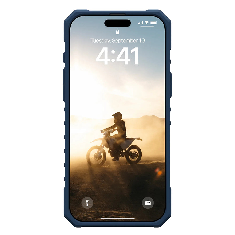 MagSafe Case for Apple iPhone 17 Pro Max, Urban Armor Gear, Pathfinder Clear with Lanyard, Blue