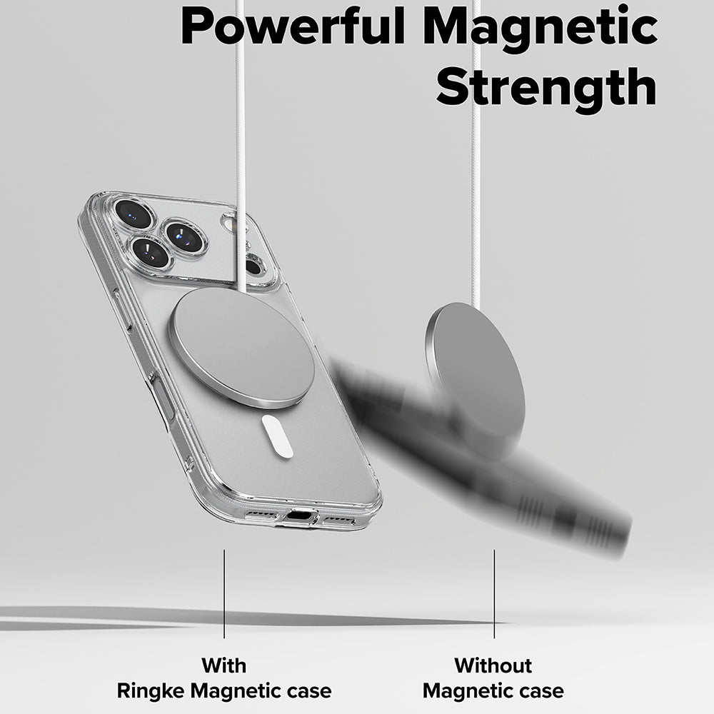 Θήκη MagSafe για Apple iPhone 17 Pro, Ringke, Fusion, Ματ Διαφανής