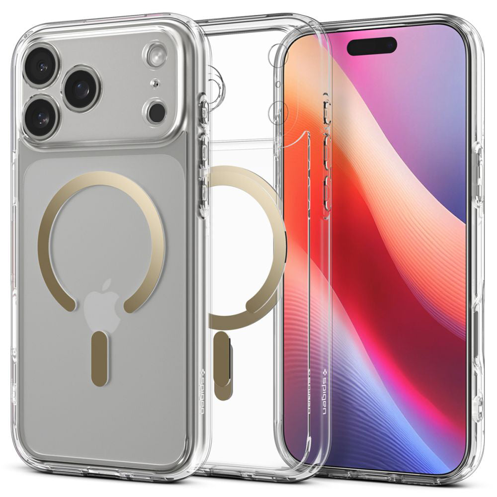 Θήκη MagSafe για Apple iPhone 17 Pro, Spigen, Ultra Hybrid, Χρυσή ACS10348