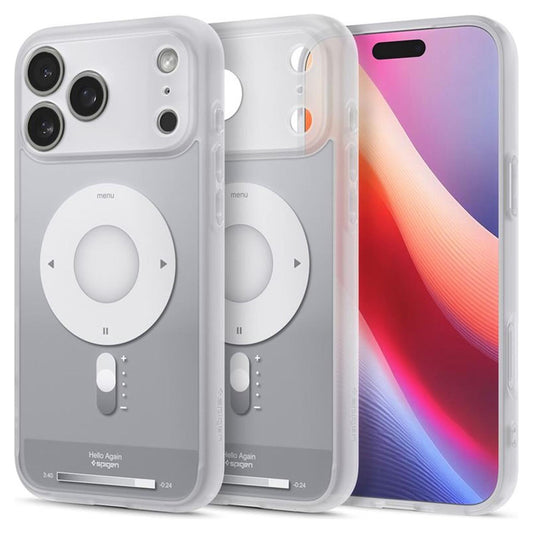Θήκη MagSafe για Apple iPhone 17 Pro, Spigen, Ultra Hybrid Classic, Ασημί
