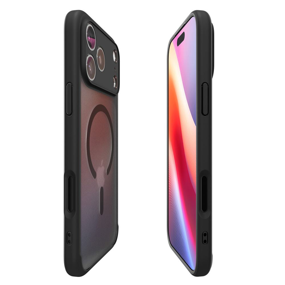 Θήκη MagSafe για Apple iPhone 17 Pro, Spigen, Ultra Hybrid, Μαύρη Σατινέ ACS10349