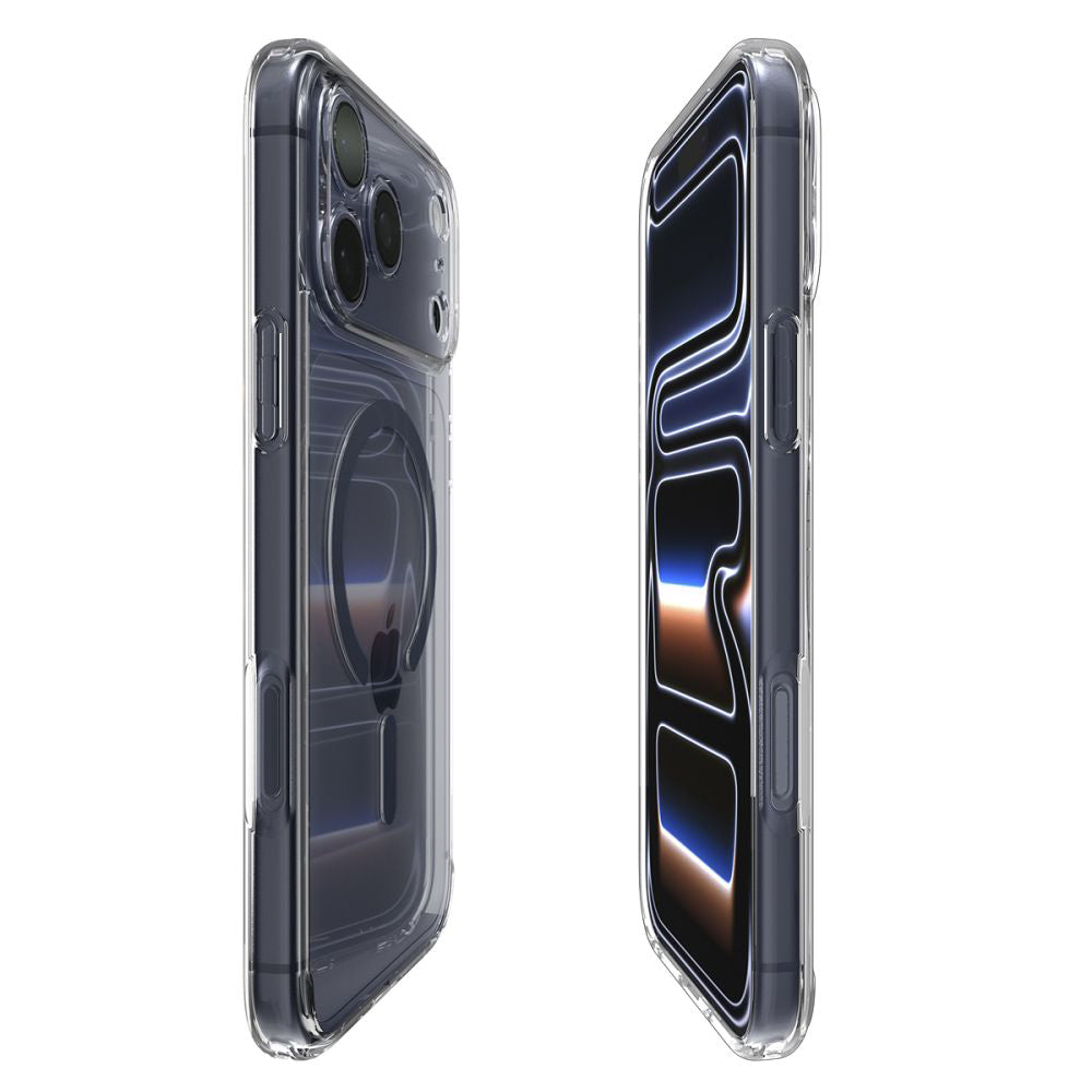 Θήκη MagSafe για Apple iPhone 17 Pro, Spigen, Ultra Hybrid, Διάφανη Ναυτικό ACS11111