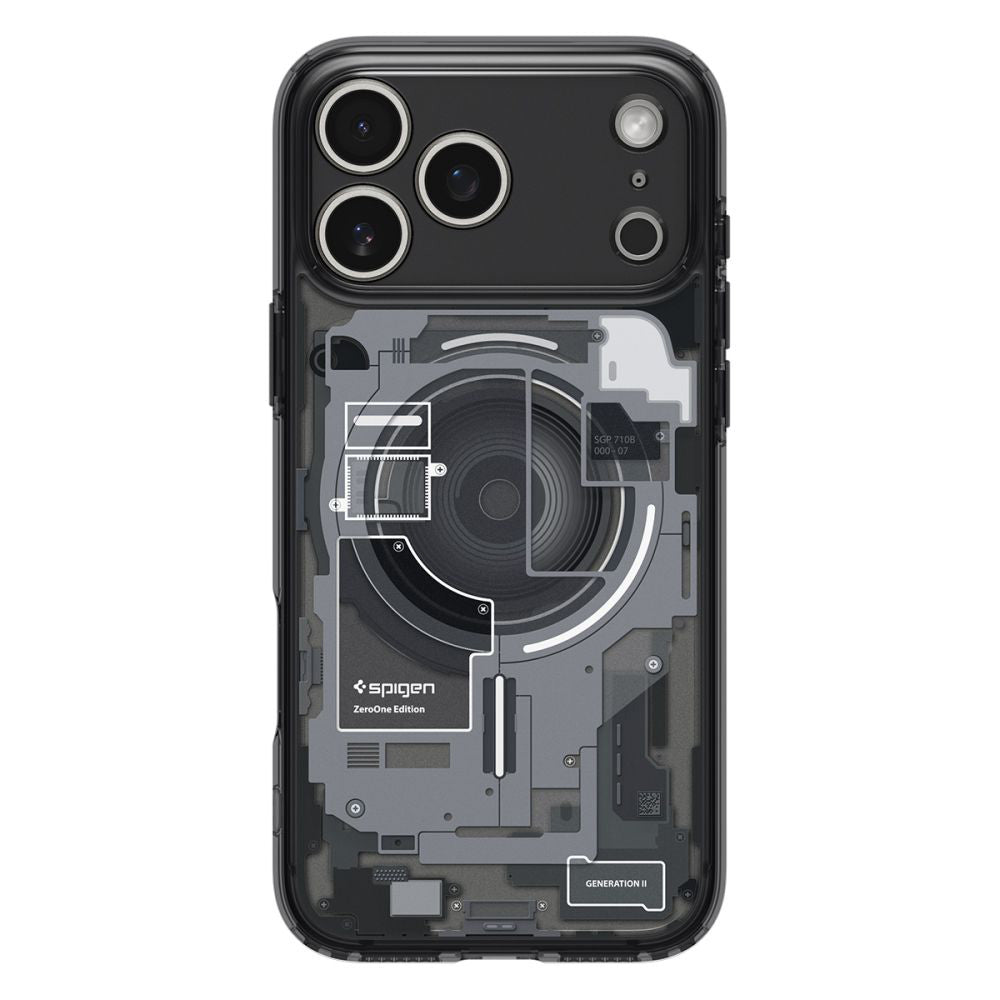 Θήκη MagSafe για Apple iPhone 17 Pro, Spigen, Ultra Hybrid Zero One, Μαύρη ACS10353