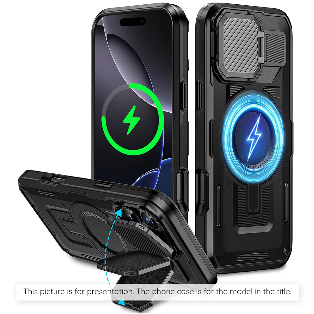 Θήκη MagSafe για Apple iPhone 17 Pro, Techsuit, CamVault, Μαύρη