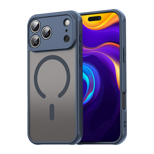 Θήκη MagSafe για Apple iPhone 17 Pro, Techsuit, HaloFrost II, Μπλε Ναυτικό