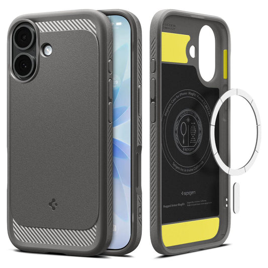 Θήκη MagSafe για Apple iPhone 17, Spigen, Rugged Armor, Γκρι