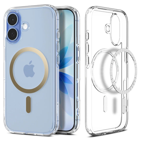 Θήκη MagSafe για Apple iPhone 17, Spigen, Ultra Hybrid, Διάφανο Χρυσό