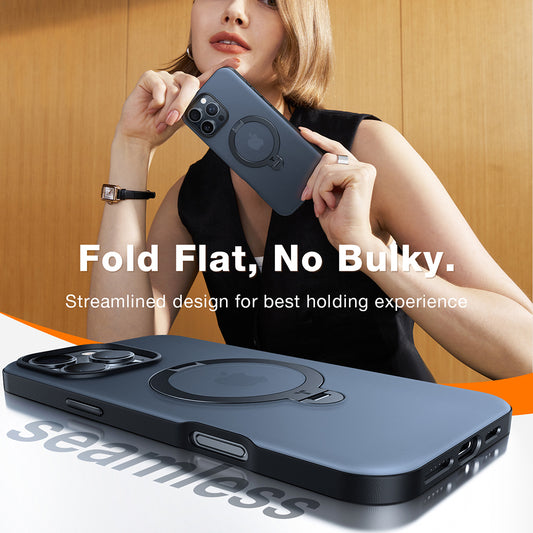 Θήκη MagSafe για Apple iPhone 17, Torras, Ostand Spin, Διαφανής