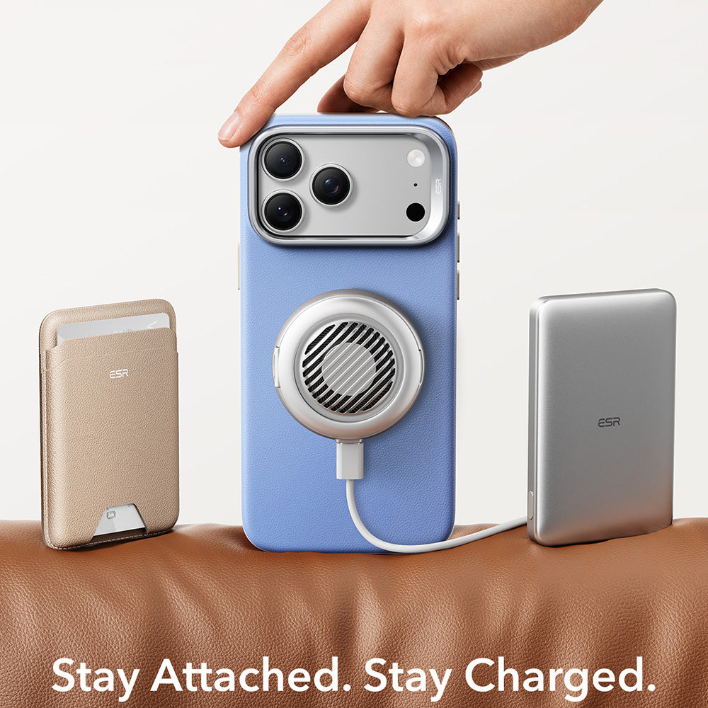 MagSafe Case for Apple iPhone 18 Pro / 17 Pro, ESR, Atelier with Kickstand, Blue