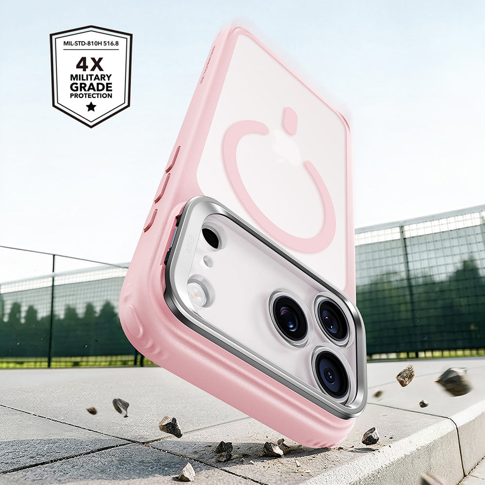 Θήκη MagSafe για Apple iPhone 18 Pro / 17 Pro, ESR, Classic Hybrid Kickstand, Ροζ Σατινέ