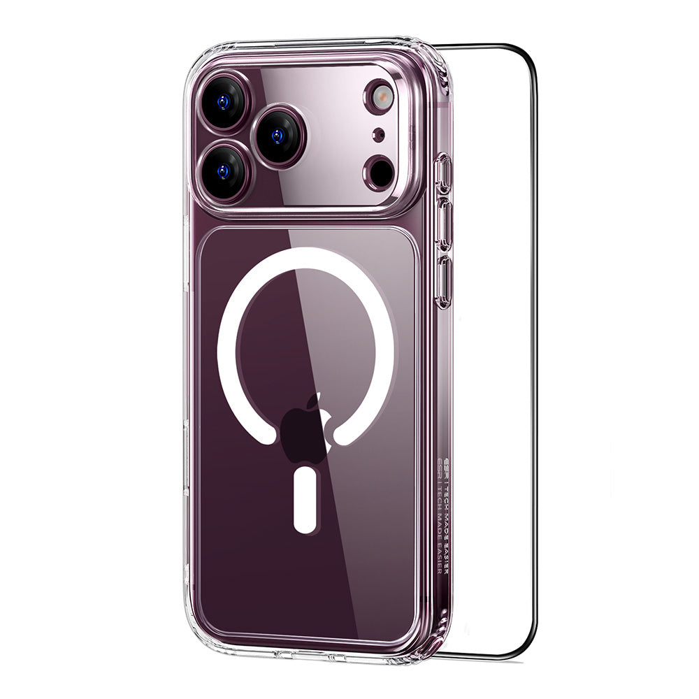 Θήκη MagSafe για Apple iPhone 18 Pro / 17 Pro, ESR, Classic Hybrid με Προστατευτικό Οθόνης, Διαφανής