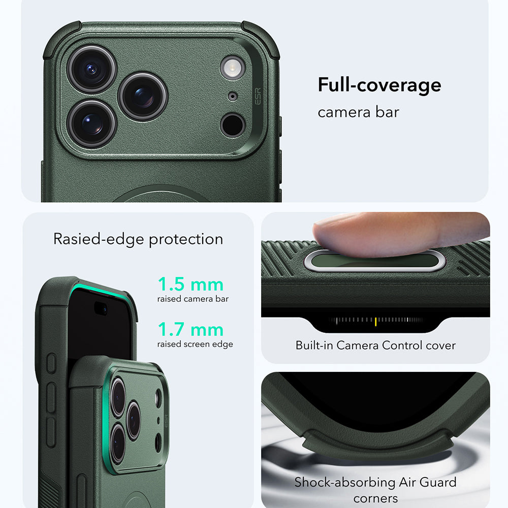 Θήκη MagSafe για Apple iPhone 18 Pro / 17 Pro, ESR, Cyber, Πράσινο