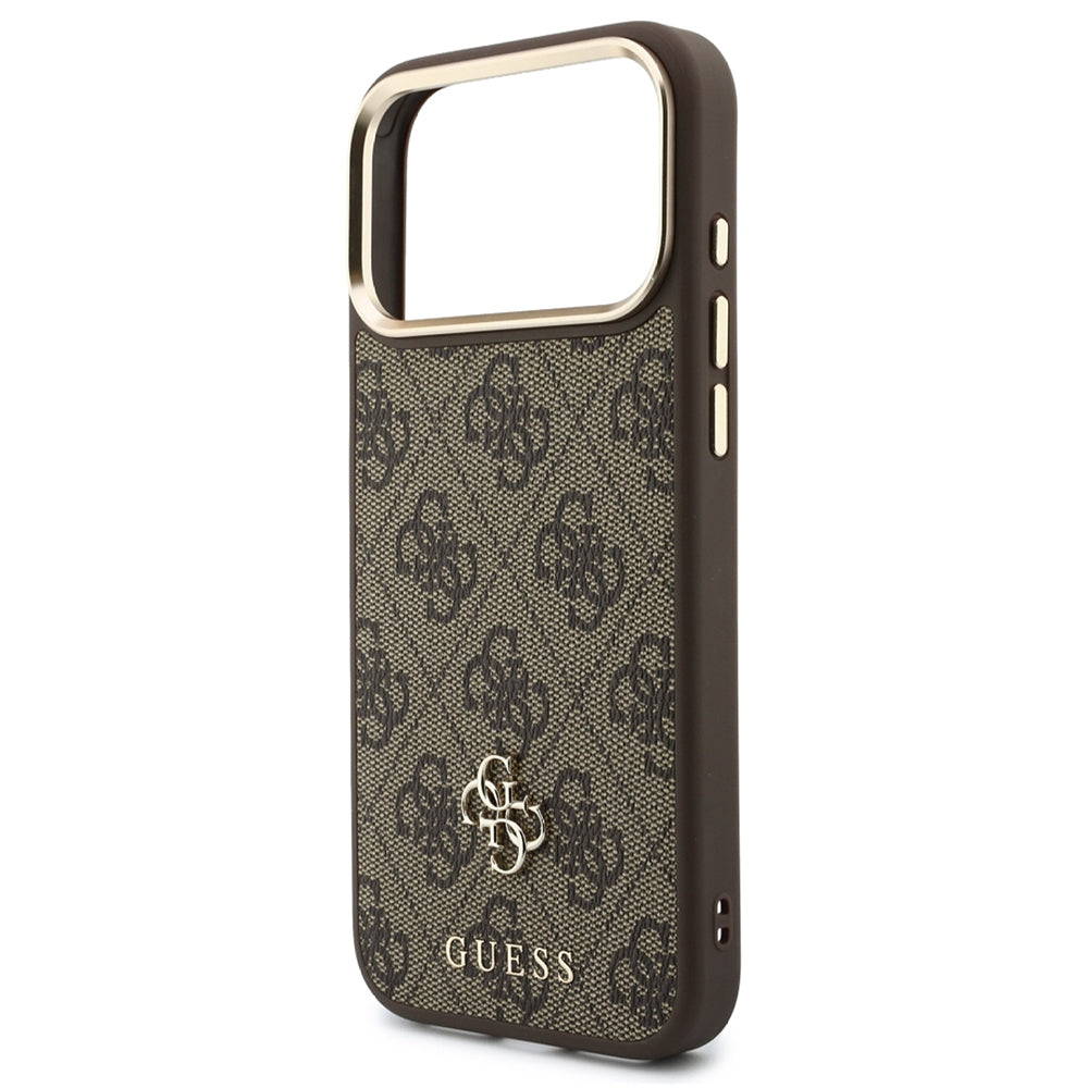Θήκη MagSafe για Apple iPhone 18 Pro / 17 Pro, Guess, 4G Cardslot & Big Strap, Καφέ