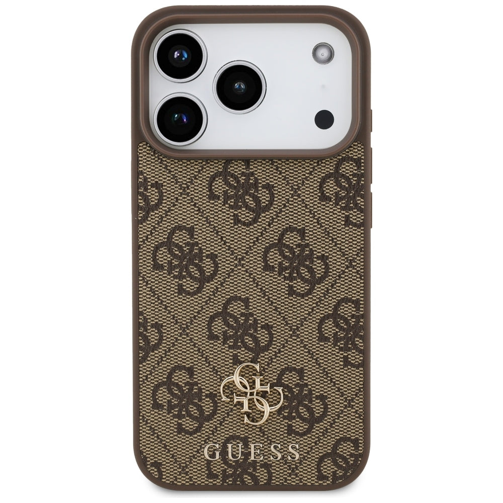 Θήκη MagSafe για Apple iPhone 18 Pro / 17 Pro, Guess, 4G Small and Classic, Καφέ