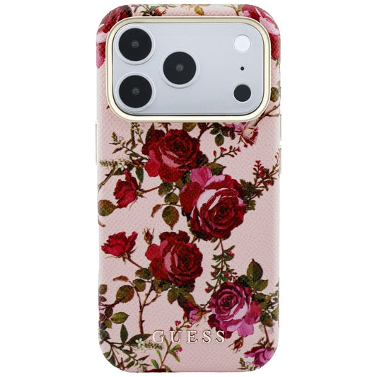 Θήκη MagSafe για Apple iPhone 18 Pro / 17 Pro, Guess, Blossom Roses Print, Ροζ