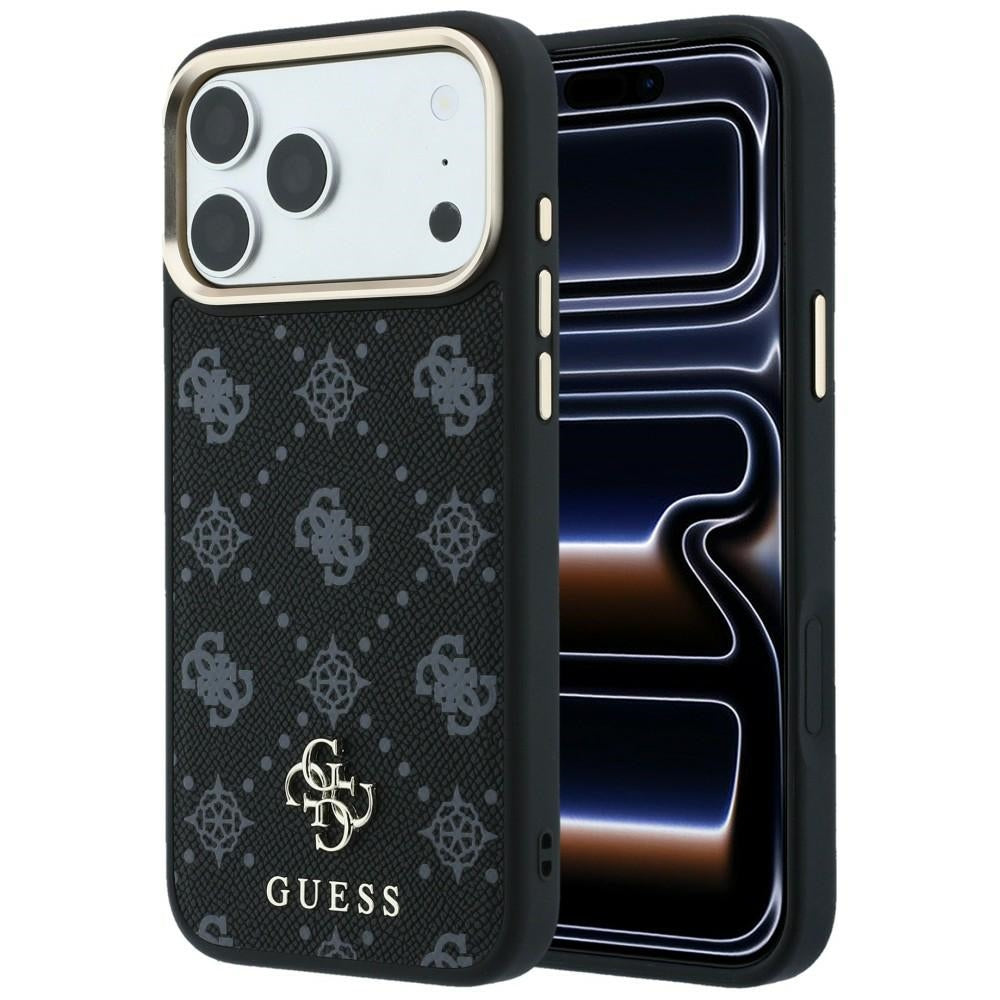 Θήκη MagSafe για Apple iPhone 18 Pro / 17 Pro, Guess, Peony 4G Small Logo, Μαύρη