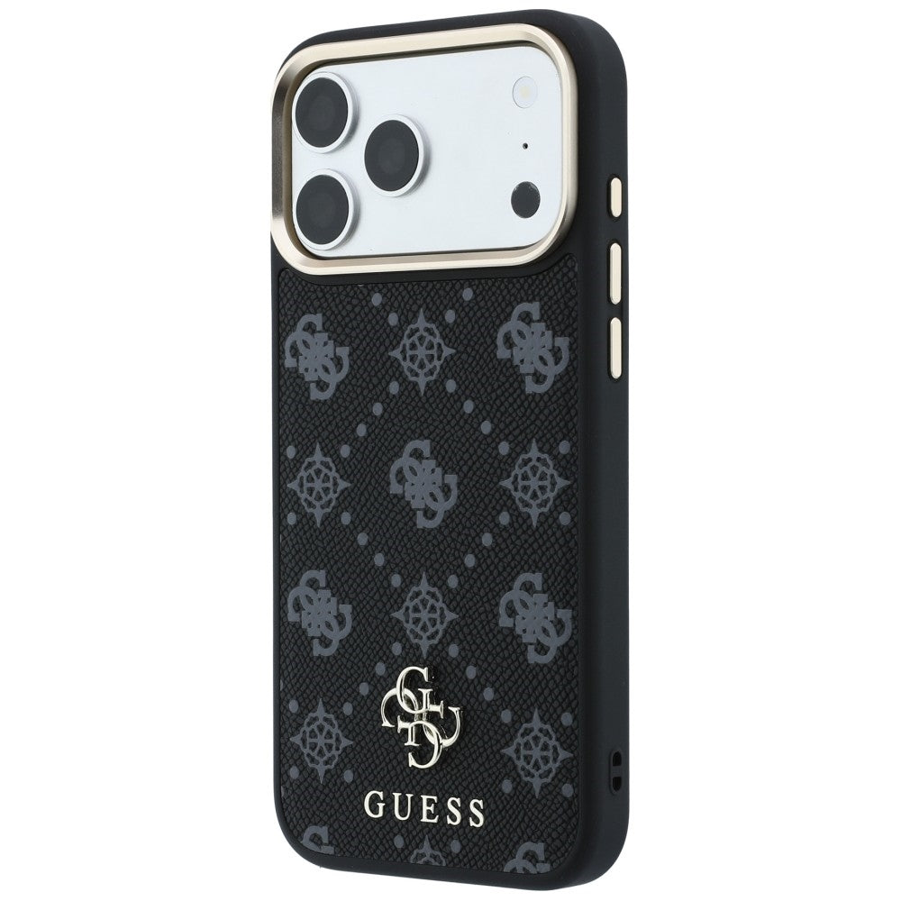 Θήκη MagSafe για Apple iPhone 18 Pro / 17 Pro, Guess, Peony 4G Small Logo, Μαύρη