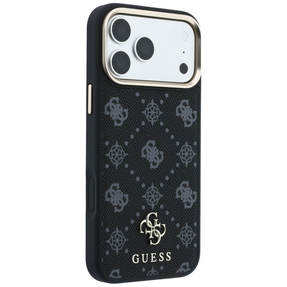 Θήκη MagSafe για Apple iPhone 18 Pro / 17 Pro, Guess, Peony 4G Small Logo, Μαύρη