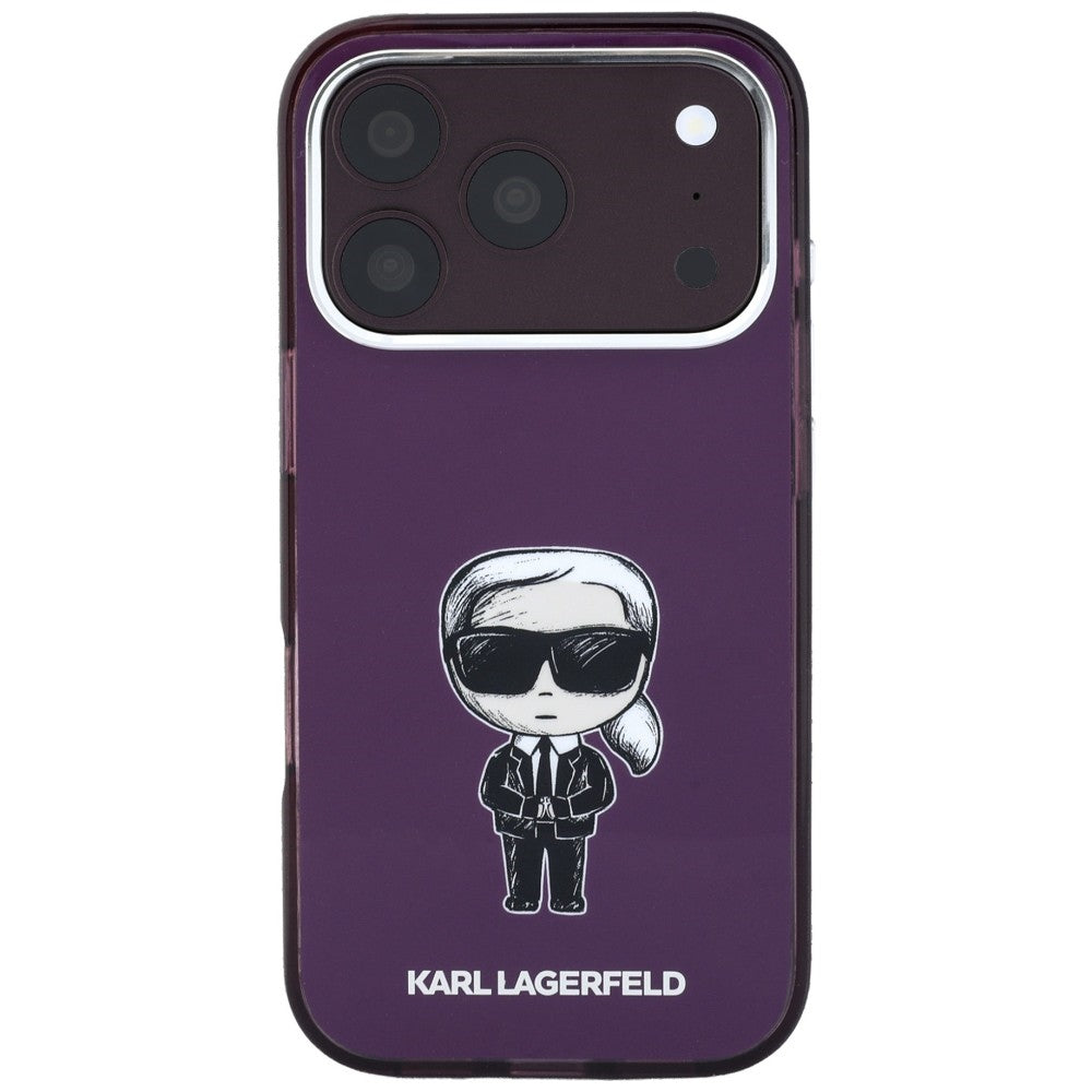 Θήκη MagSafe για Apple iPhone 18 Pro / 17 Pro, Karl Lagerfeld, HC IML Ikonik Sketch Print, Μπορντό