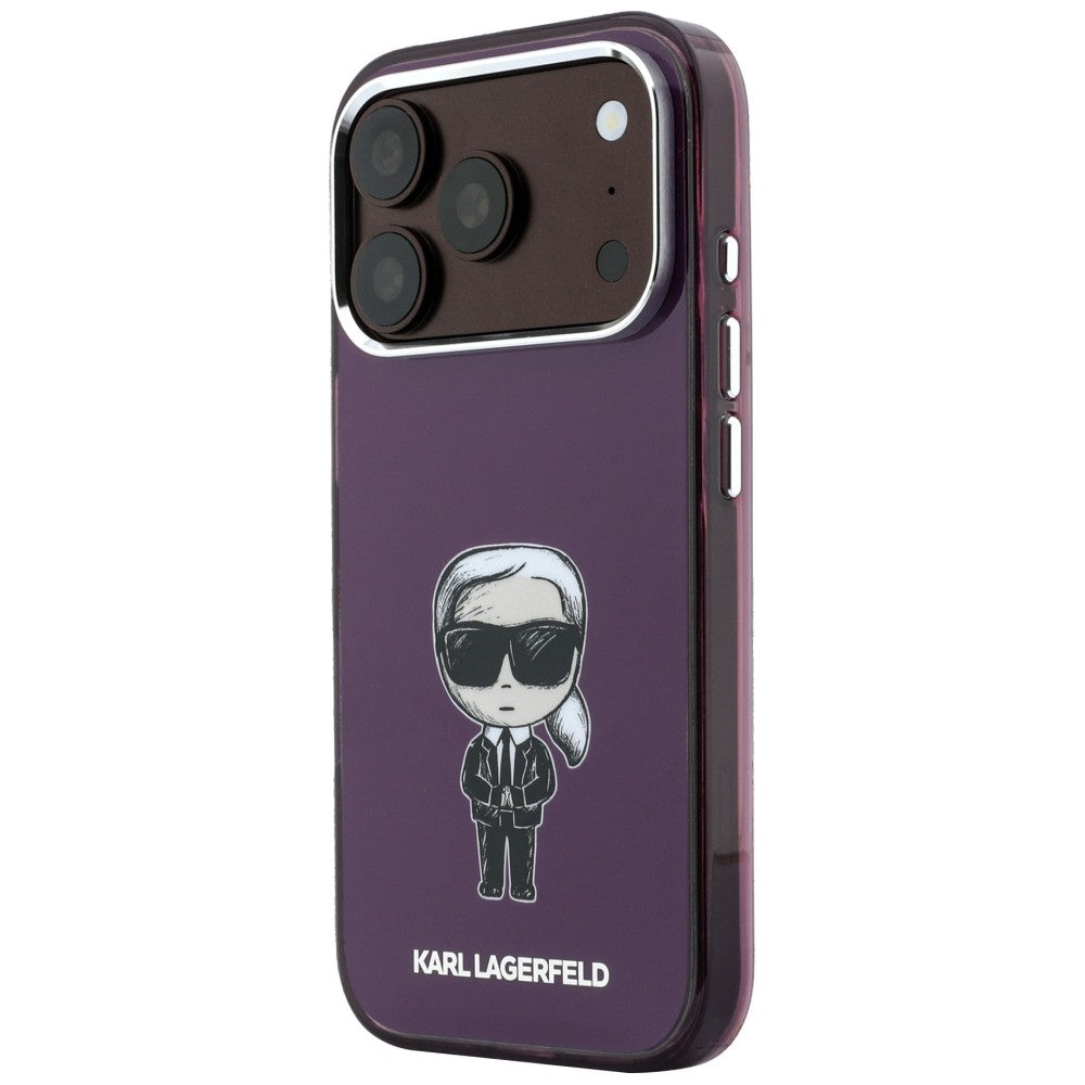 Θήκη MagSafe για Apple iPhone 18 Pro / 17 Pro, Karl Lagerfeld, HC IML Ikonik Sketch Print, Μπορντό