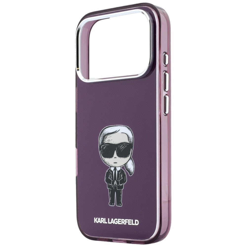 Θήκη MagSafe για Apple iPhone 18 Pro / 17 Pro, Karl Lagerfeld, HC IML Ikonik Sketch Print, Μπορντό