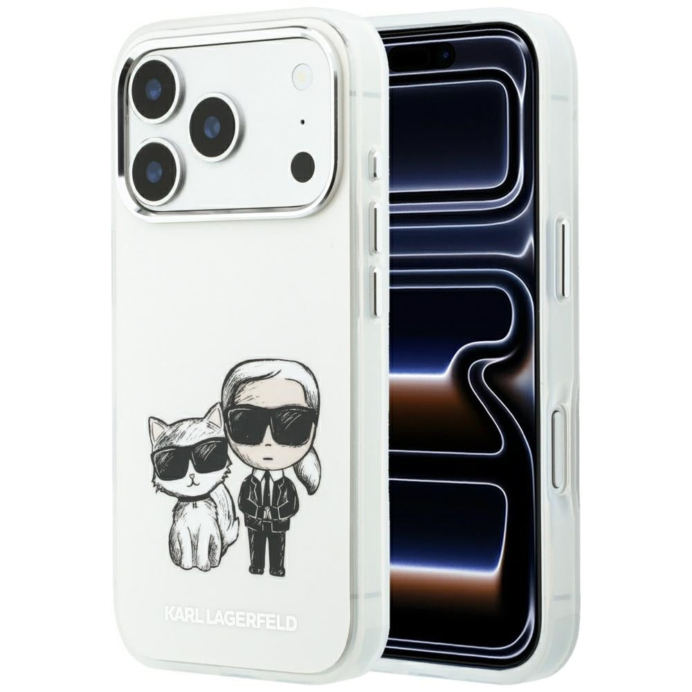 Θήκη MagSafe για Apple iPhone 18 Pro / 17 Pro, Karl Lagerfeld, IML KC Bodies Sketch Print, Μπεζ