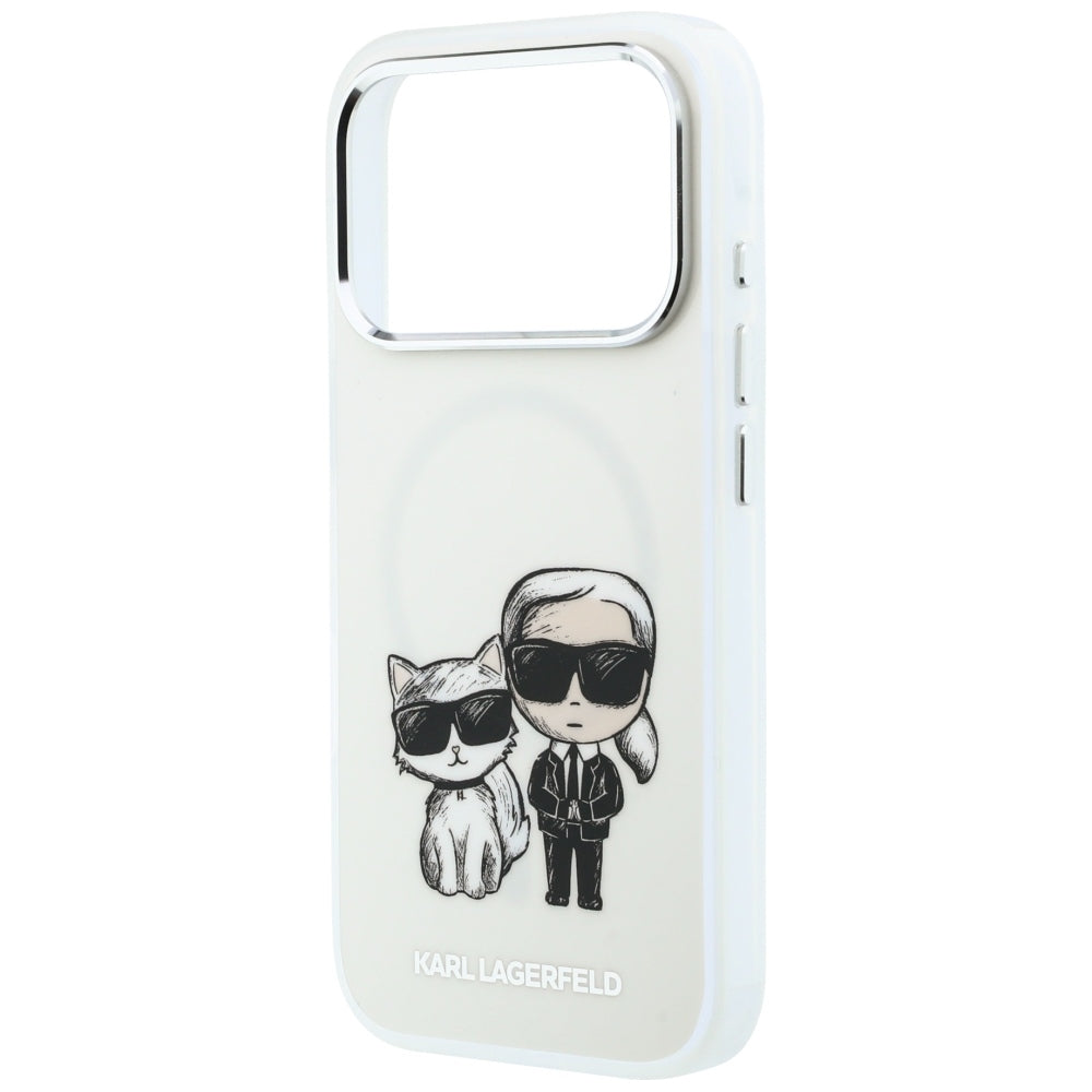 Θήκη MagSafe για Apple iPhone 18 Pro / 17 Pro, Karl Lagerfeld, IML KC Bodies Sketch Print, Μπεζ