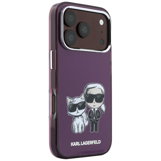 Θήκη MagSafe για Apple iPhone 18 Pro / 17 Pro, Karl Lagerfeld, IML KC Bodies Sketch Print, Βυσσινί