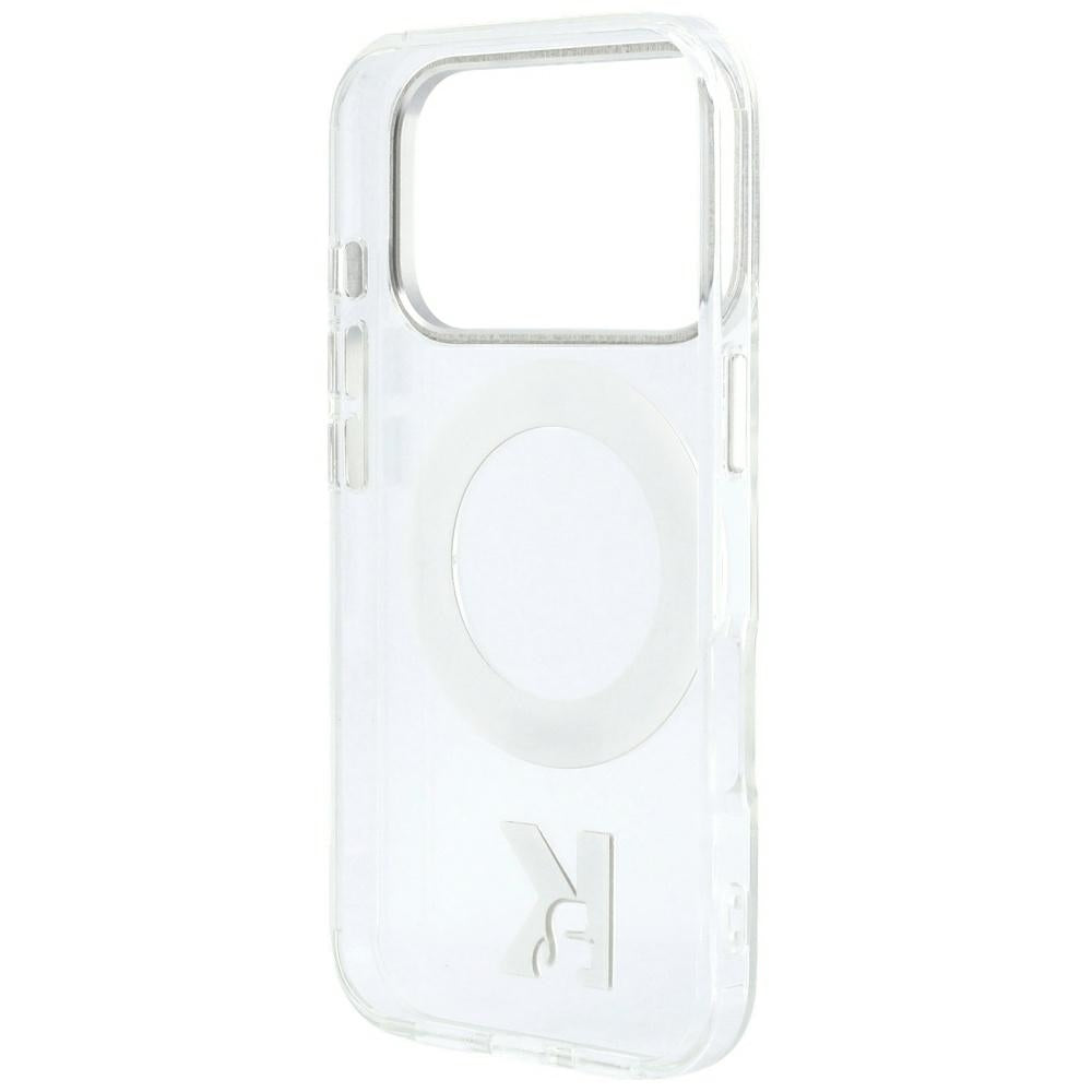 Θήκη MagSafe για Apple iPhone 18 Pro / 17 Pro, Karl Lagerfeld, IML Ring Stand Kameo Metal, Διαφανής