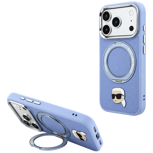 Θήκη MagSafe για Apple iPhone 18 Pro / 17 Pro, Karl Lagerfeld, Ring Stand 360 Karl Pin, Μπλε