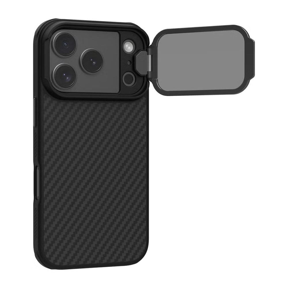 Θήκη MagSafe για Apple iPhone 18 Pro / 17 Pro, Nillkin, CarboProp με Διαφανές Μαύρο Κάλυμμα Φακού, Μαύρο