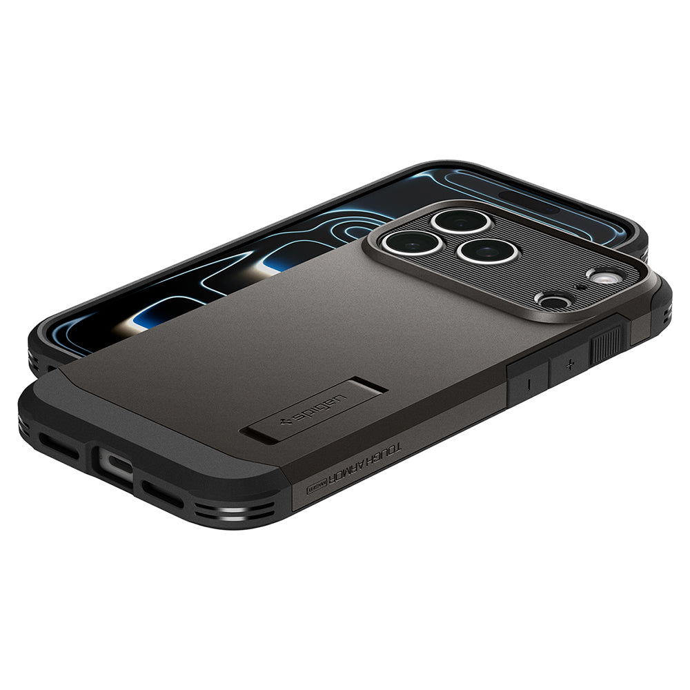 Θήκη MagSafe για Apple iPhone 18 Pro / 17 Pro, Spigen, Tough Armor T, Γκρι ACS12174