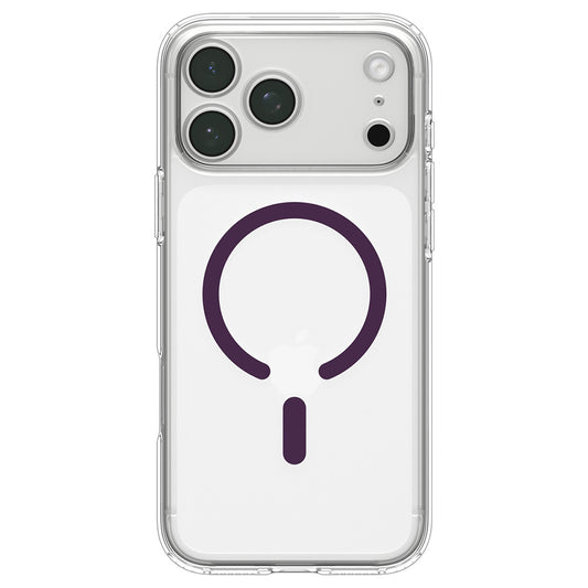 Θήκη MagSafe για Apple iPhone 18 Pro / 17 Pro, Spigen, Ultra Hybrid, Διαφανής Μπορντό ACS12335