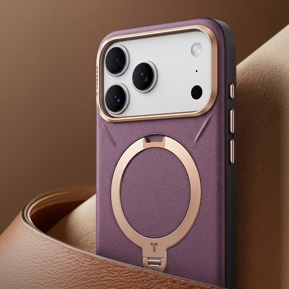 Θήκη MagSafe για Apple iPhone 18 Pro / 17 Pro, Torras, QPRO Leather, Μαύρο