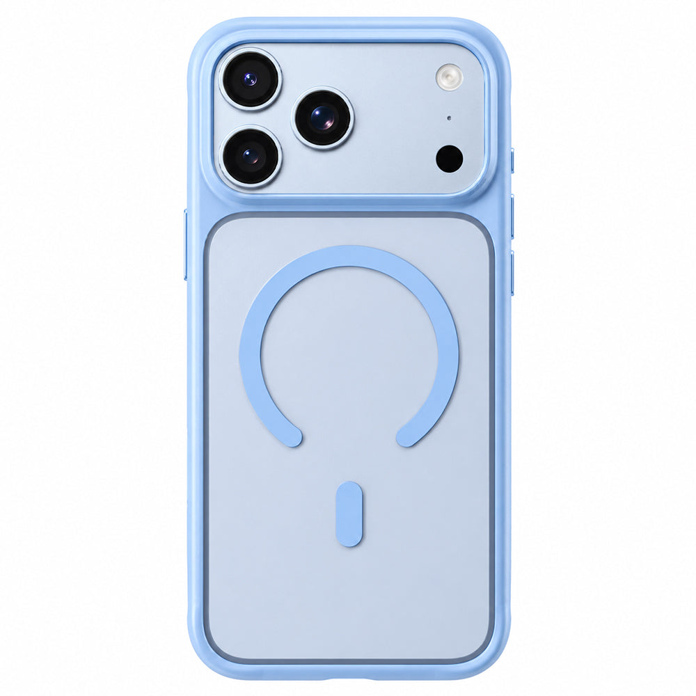 Θήκη MagSafe για Apple iPhone 18 Pro Max / 17 Pro Max, Blueo, φιλική προς το δέρμα, αντικραδασμική, σατινέ μπλε