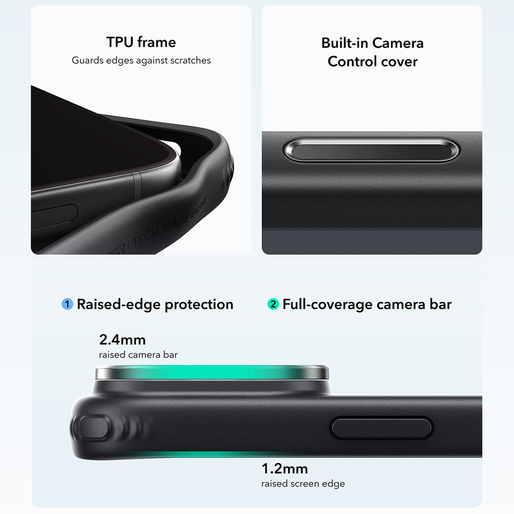 Θήκη MagSafe για Apple iPhone 18 Pro Max / 17 Pro Max, ESR, Classic Hybrid Kickstand, Μαύρη Διαφανής