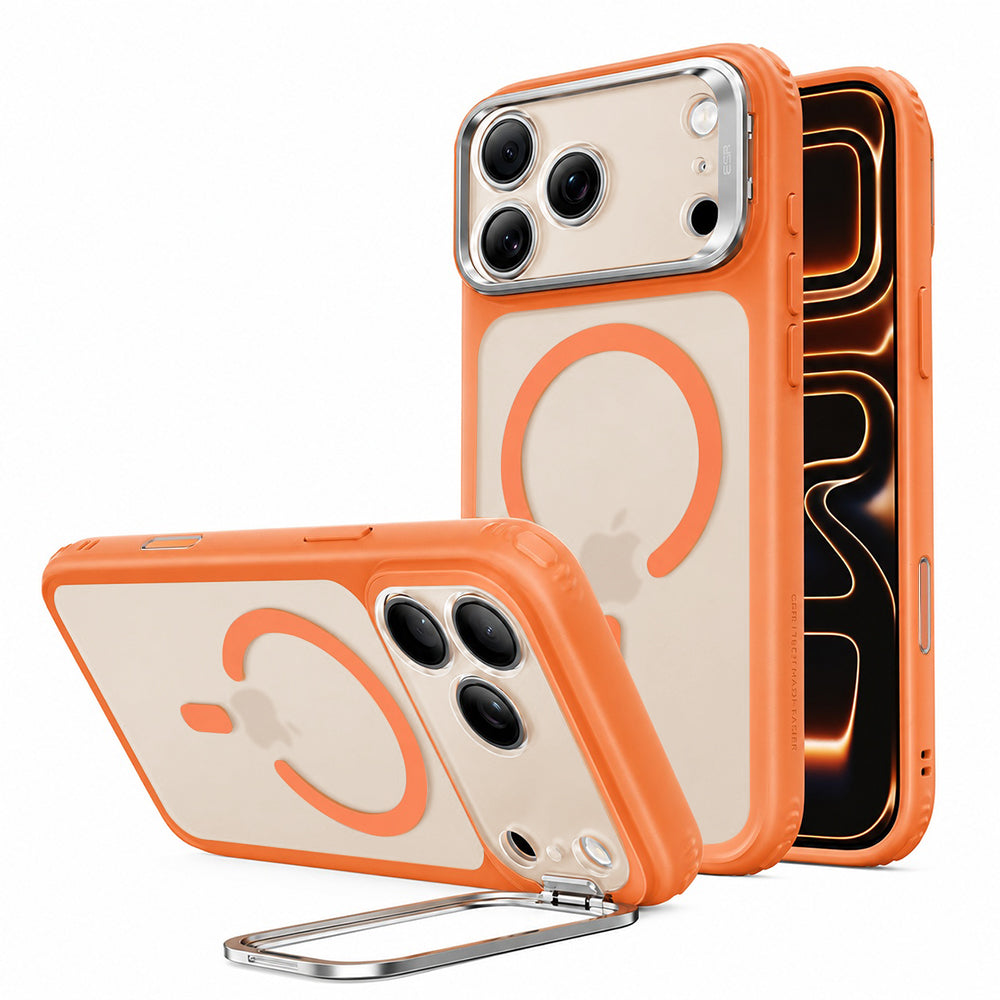 Θήκη MagSafe για Apple iPhone 18 Pro Max / 17 Pro Max, ESR, Classic Hybrid Kickstand, Πορτοκαλί Σατινέ