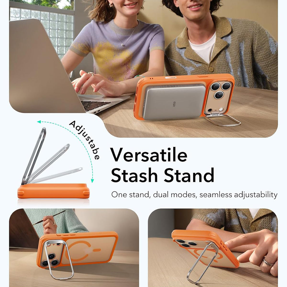Θήκη MagSafe για Apple iPhone 18 Pro Max / 17 Pro Max, ESR, Classic Hybrid Kickstand, Πορτοκαλί Σατινέ