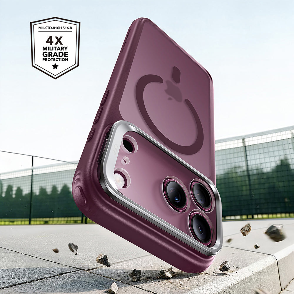 Θήκη MagSafe για Apple iPhone 18 Pro Max / 17 Pro Max, ESR, Classic Hybrid Kickstand, Σκούρο Βυσσινί Ματ