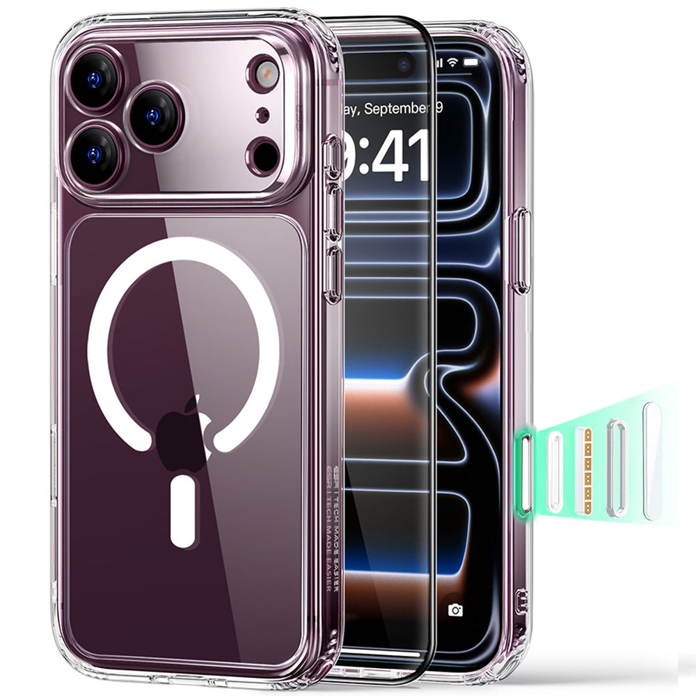 Θήκη MagSafe για Apple iPhone 18 Pro Max / 17 Pro Max, ESR, Classic Hybrid με Προστατευτικό Οθόνης, Διαφανής