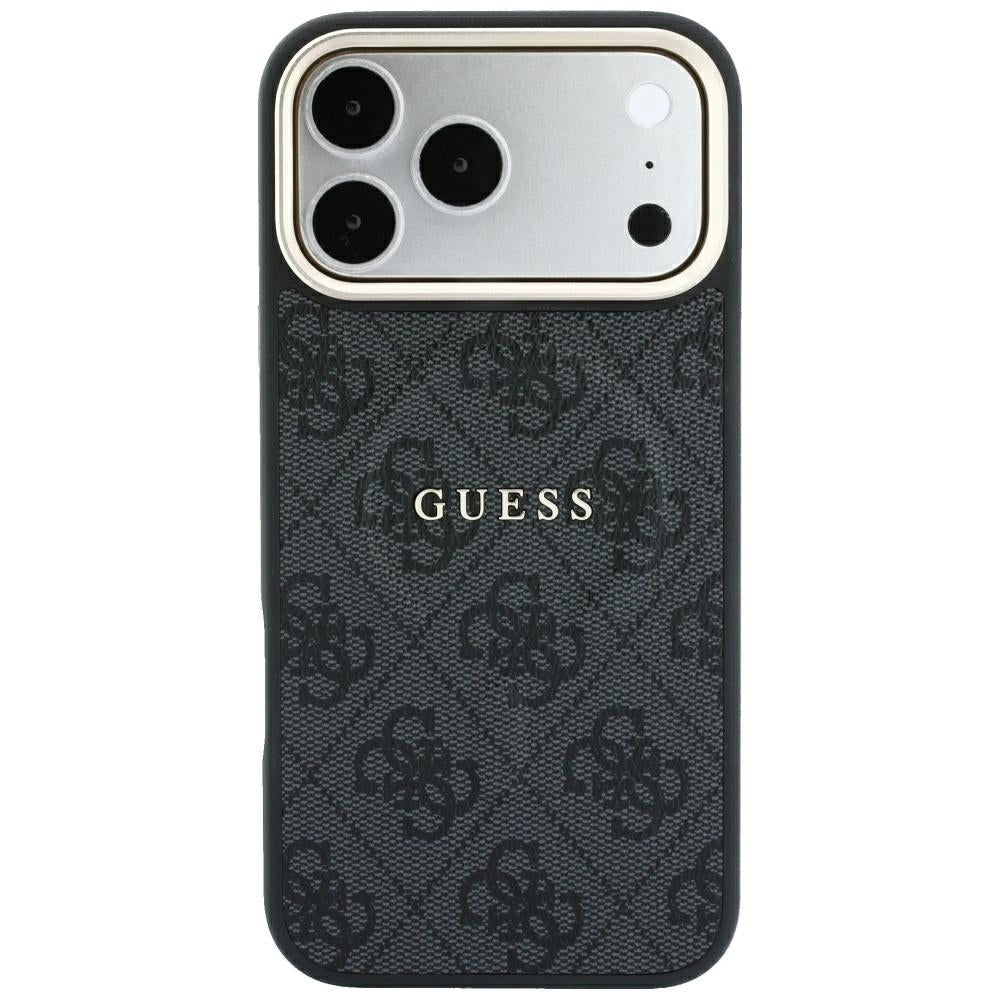 Θήκη MagSafe για Apple iPhone 18 Pro Max / 17 Pro Max, Guess, 4G Embossed Classic, Μαύρη