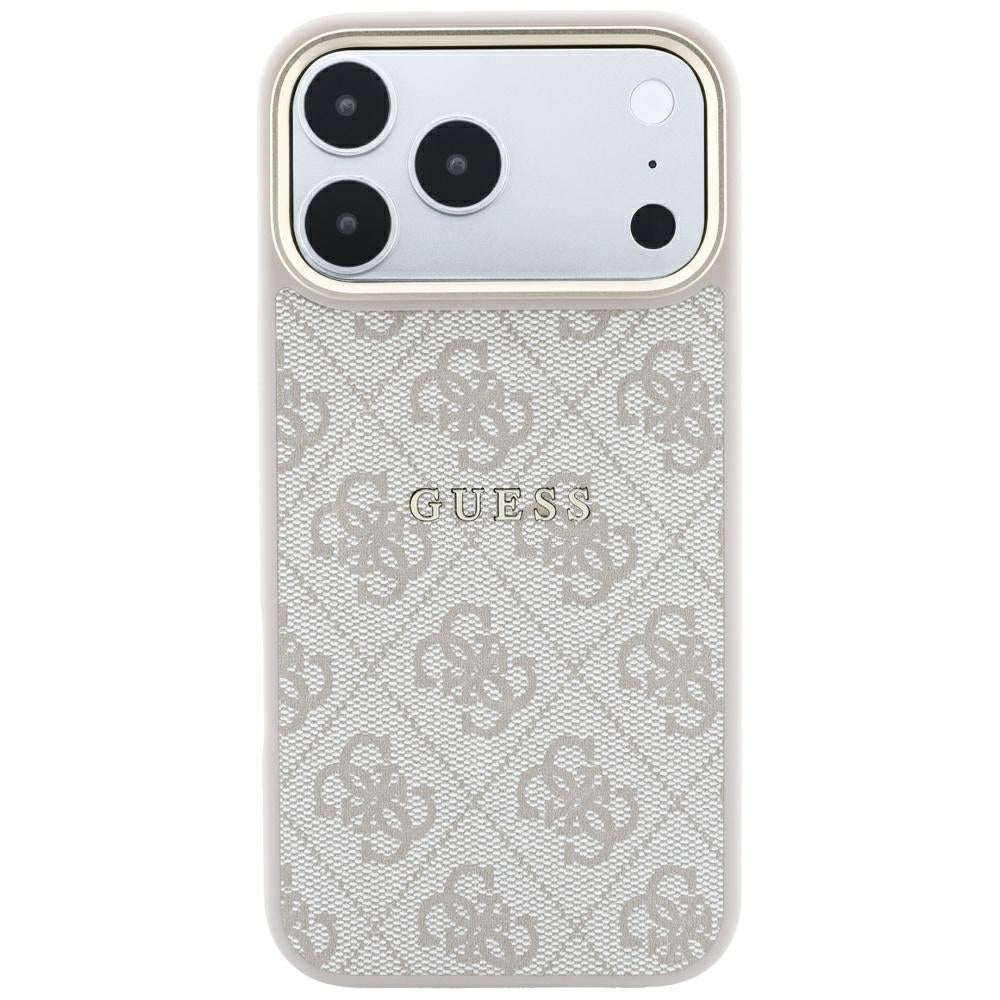 Θήκη MagSafe για Apple iPhone 18 Pro Max / 17 Pro Max, Guess, 4G Embossed Classic, Ροζ