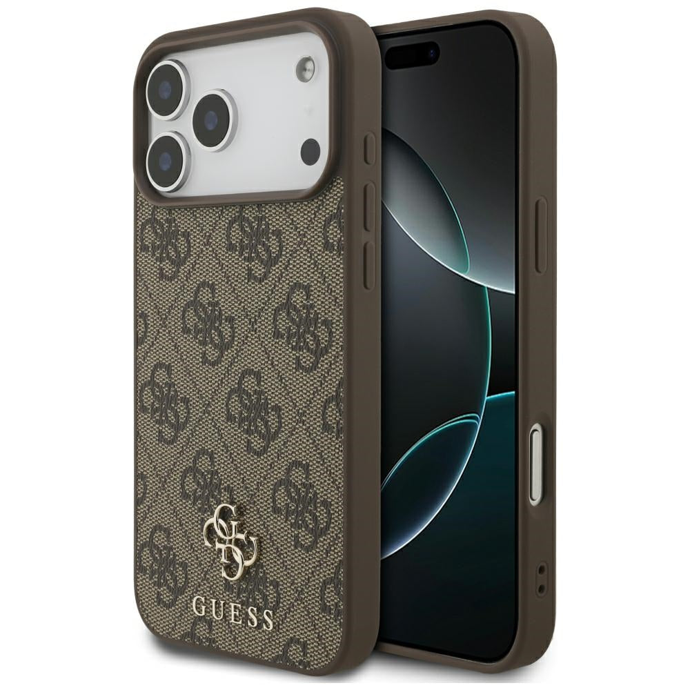 Θήκη MagSafe για Apple iPhone 18 Pro Max / 17 Pro Max, Guess, 4G Small and Classic, Καφέ