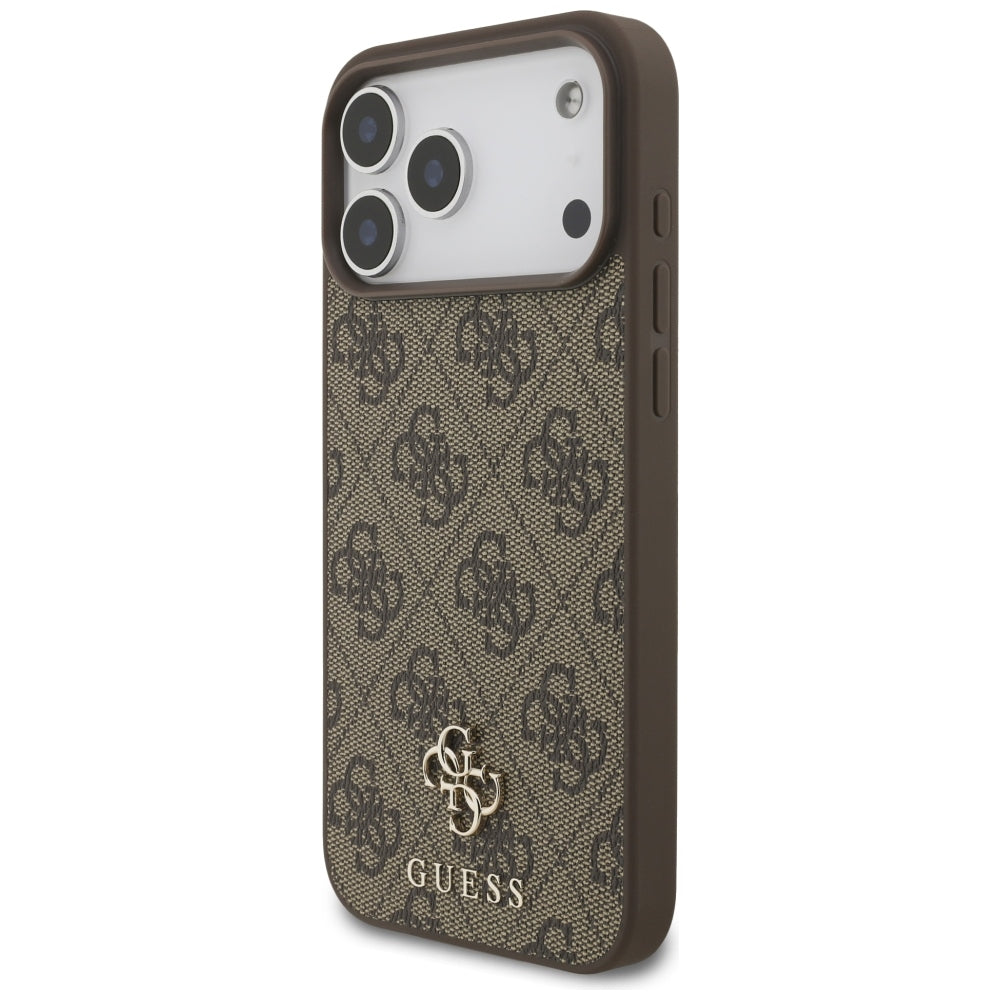 Θήκη MagSafe για Apple iPhone 18 Pro Max / 17 Pro Max, Guess, 4G Small and Classic, Καφέ
