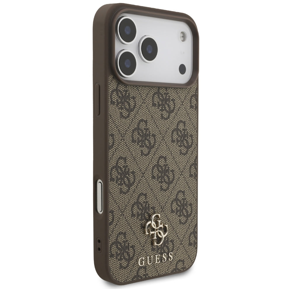 Θήκη MagSafe για Apple iPhone 18 Pro Max / 17 Pro Max, Guess, 4G Small and Classic, Καφέ