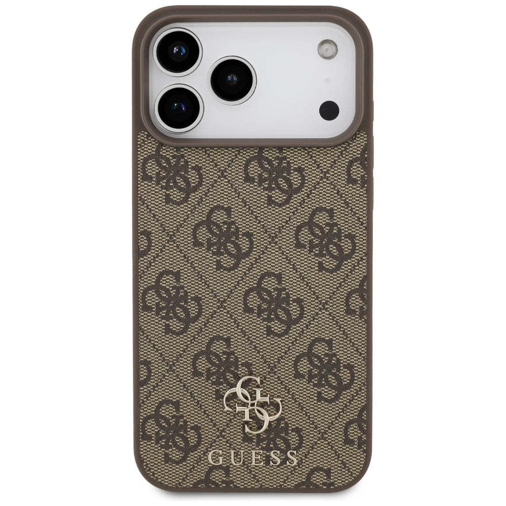 Θήκη MagSafe για Apple iPhone 18 Pro Max / 17 Pro Max, Guess, 4G Small and Classic, Καφέ