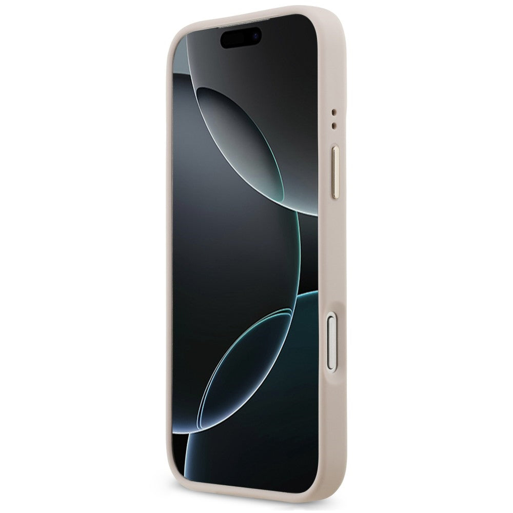 Θήκη MagSafe για Apple iPhone 18 Pro Max / 17 Pro Max, Guess, 4G Strass Logo, Ροζ